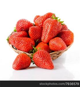 strawberries in a basket