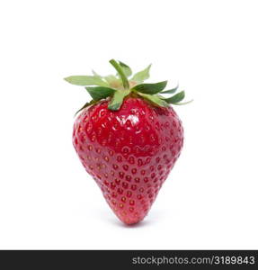 strawberries isolated on white