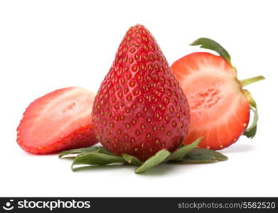 Strawberries isolated on white background