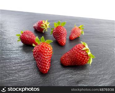 Strawberries on a slate &#xA;