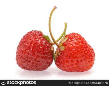 Strawberry. A berry isolated on a white background