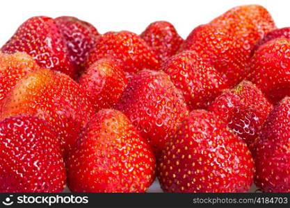 strawberry berries on a white background
