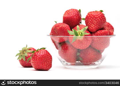 Strawberry. Fresh strawberries on a white background