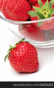 Strawberry. Fresh strawberries on a white background