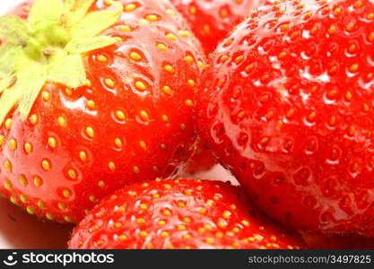 strawberry isolated on white background