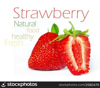 Strawberry isolated over white
