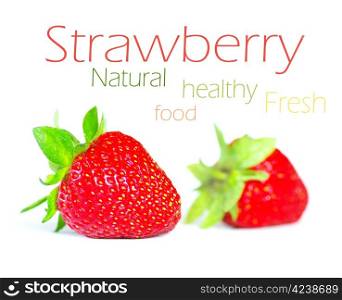 Strawberry isolated over white