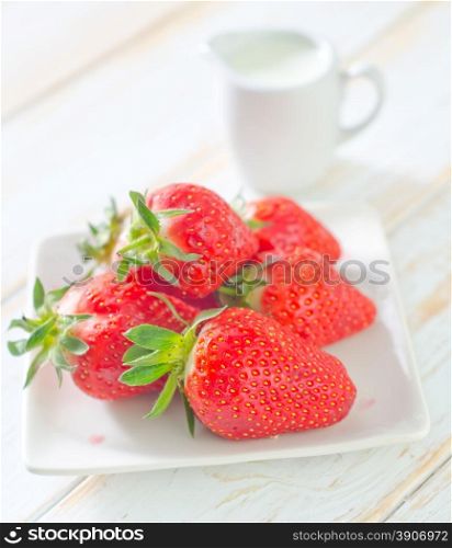 strawberry with creams