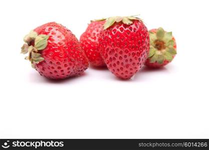 Strawberrys, isolated over white background