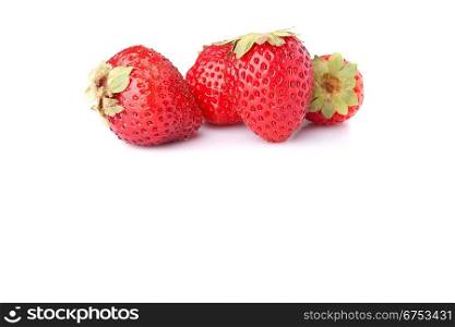 Strawberrys, isolated over white background