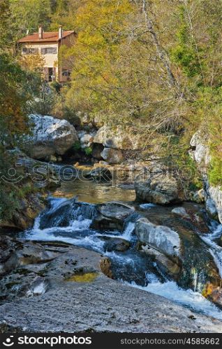 Stream in the Alpes-Maritimes. Alpes Provence