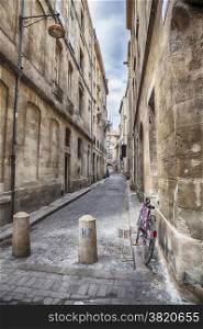 street in Bordeaux in old center