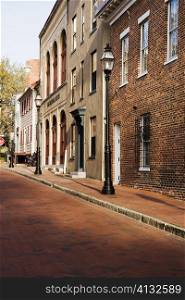 Street in front of buildings, Annapolis, Maryland, USA