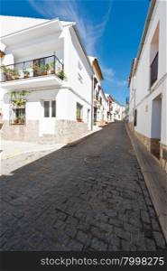 Street in the Medieval Spanish City of El Bosque