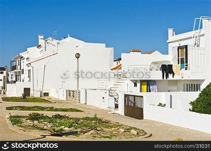 Street in the Modern Portuguese City on the Shores of the Atlantic Ocean