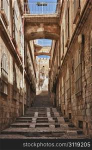 Street in the old part of Jerusalem, Israel