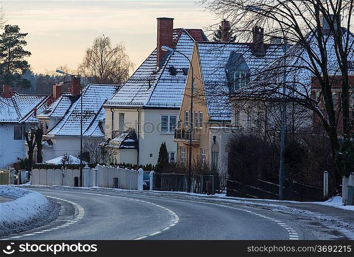 street in winter Oslo