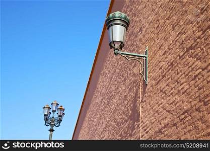 street lamp in morocco africa old lantern the outdoors and decoration brick