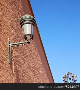 street lamp in morocco africa old lantern the outdoors and decoration brick