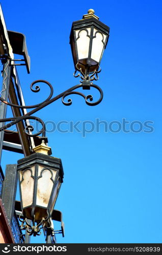 street lamp in morocco africa old lantern the outdoors and sky