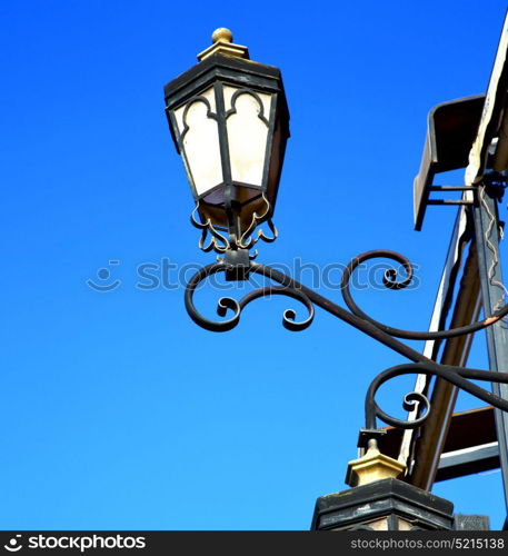 street lamp in morocco africa old lantern the outdoors and sky