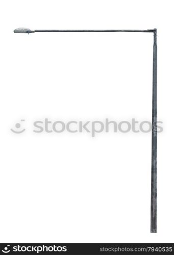 street lamppost isolated on white background