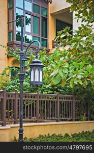 Street light, in the old park Dubai