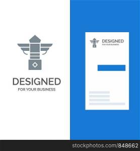 Street, Light, Night, Canada Grey Logo Design and Business Card Template