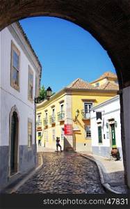 Street of Faro in Algarve, Portugal