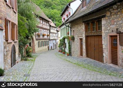 street of the old town in Germany