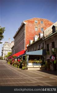 Street scene of Old Montreal