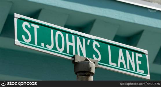 Street sign in St. John&rsquo;s, Newfoundland and Labrador, Canada