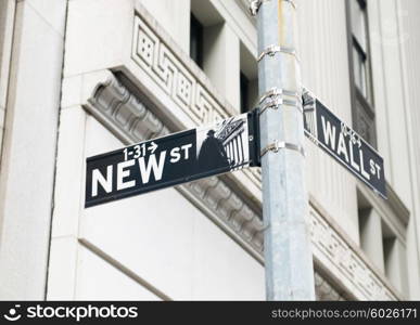 Street sign on the bright day