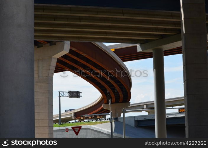 Street view from underneath the 121 tollway in Frisco Texas