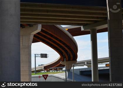 Street view from underneath the 121 tollway in Frisco Texas