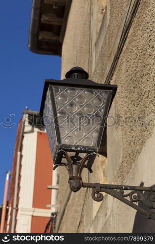 Streetlamp in Plentzia, Bizkaia, Basque Country, Spain