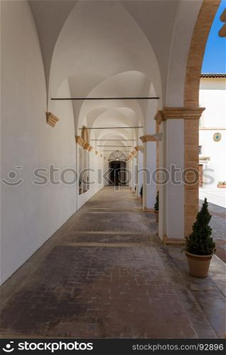 Streets and alleys in the wonderful town of Spoleto(Italy)