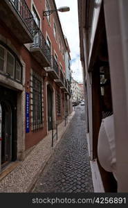 Streets of a town in Portugal