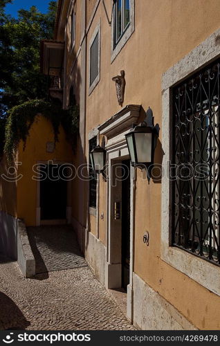 Streets of a town in Portugal