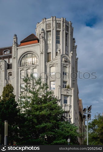 Streets of the old town of Budapest, Hungary