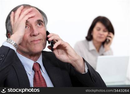 Stressful telephone call