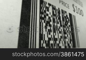 Strichcode wird gescannt