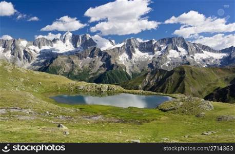 Strino lake, italian alps in Val di Sole, Trentino