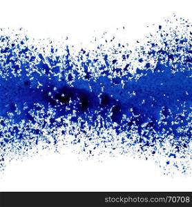 Stripe of blue paint. Abstract background. Raster illustration