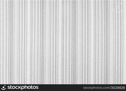 Striped fabric background. Black and white texture template for overlay artwork.. Striped fabric black and white texture