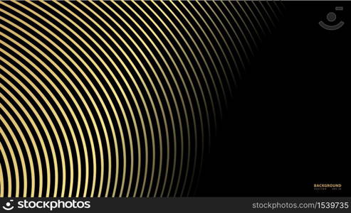 Striped gold texture, Abstract warped Diagonal Striped Background, waved lines texture. Brand new style for your business design, vector template for your ideas