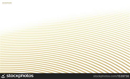 Striped gold texture, Abstract warped Diagonal Striped Background, waved lines texture. Brand new style for your business design, vector template for your ideas