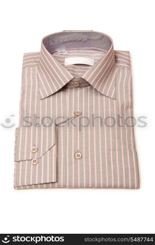 Striped shirt isolated on the white background