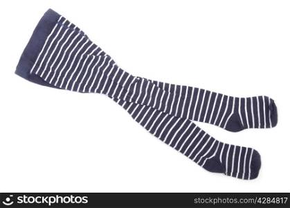 striped sock isolated on a white background