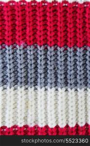striped wool sweater texture close up